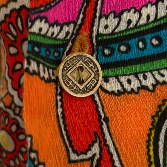 Vintage 70’s Luau Sportswear Shirt - Bark Cloth - Made in USA - Picture 4 of 4